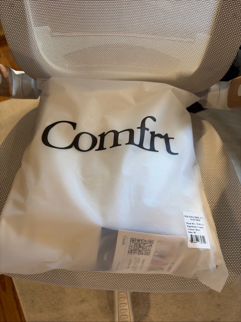 Comfrt Women's Hoodie in Cream - Picture 3 of 3